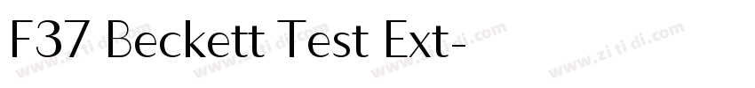 F37 Beckett Test Ext字体转换